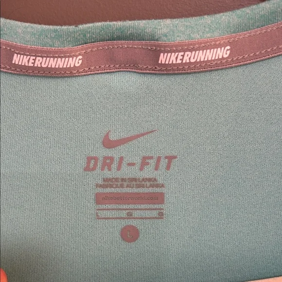 Nike Women's Teal Dri-FIT Short Sleeve Tee Size Large - Picture 5 of 5